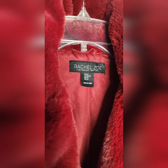 NEW Rachel Zoe FAUX Fur Coat Jacket Silky Soft & Fully Lined XS NWOT - Picture 5 of 9